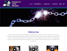 Tablet Screenshot of freeinchrist.org.au